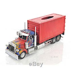 Rectangular Tissue Holder 10 Wheeler Box Container Truck 19.5 Scale Metal Model