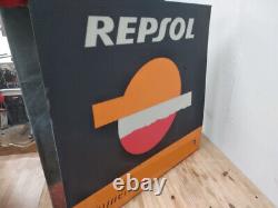 Repsol Sign Acrylic ligth box vintage oil advertising 37 decor collectible