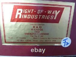 Right of Way Industries- B & O C 285 Smoking Caboose in Box (J12)