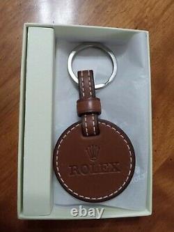 Rolex Leather Keychain New in Original Box