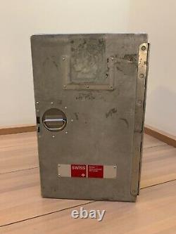 SWISS AIR Original Galley Box. Airplane Storage Unit. Aluminium Box, Galley cart