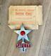 Safety Star Original Vintage Authentic License Plate Frame Topper with Box
