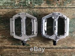Shimano DX BMX Pedals Silver New Old Stock Boxed 80's