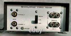 Shure Stereo Preamplifier M64 AMTRAK Train Original Box Paper RARE New Old Stock