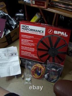 Spal Puller Fan 16 with wiring Kit & thermostat switch New in Box Pro Series