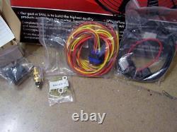Spal Puller Fan 16 with wiring Kit & thermostat switch New in Box Pro Series