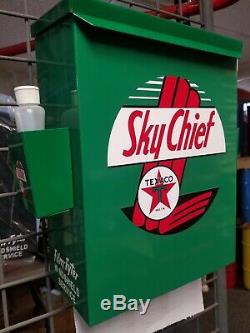 Texaco Sky Chief 1950s Gas Oil Station Towel Box Dispenser New