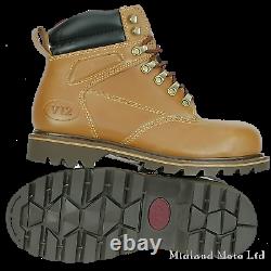 V12 Mohawk Steel Toe Cap Lace Up Leather Safety Boots NEW IN BOX V1244