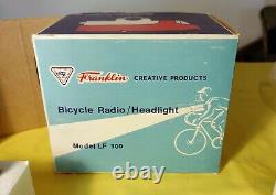 VINTAGE BICYCLE RADIO (AM)/HEADLIGHT 60s / 70s NEW ORIGINAL BOX- WORKING