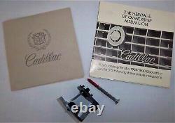 VINTAGE CADILLAC HERITAGE OF OWNERSHIP MEDALLION No 1 MINT IN BOX WITH FIXINGS