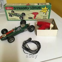 VINTAGE SCHUCO HAND CRANKED/POWERED DYNAMO-LOTUS WithBOX! FULLY WORKING ART. 1079