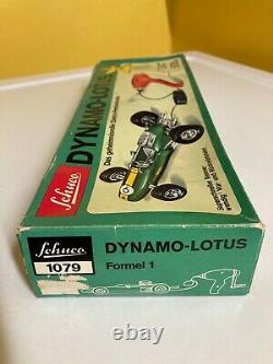 VINTAGE SCHUCO HAND CRANKED/POWERED DYNAMO-LOTUS WithBOX! FULLY WORKING IN RED