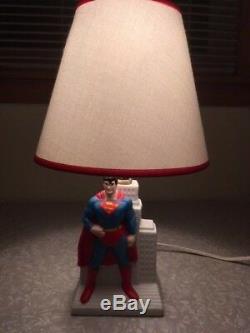 VINTAGE SUPERMAN (1987) DESKTOP LAMP With BOX, EXCELLENT WORKING CONDITION
