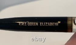VTG 1938 RMS Queen Elizabeth Floating Ship Ballpoint Pen With Box & Paperwork