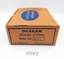 Vintage 1940's JC Deagan Dinner Chime Model 206 withBox, Mallet, & Book, VG Cond