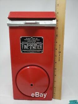 Vintage 1960s 1970s Duncan Fine-O-Meter Parking Violation Collection Box with Keys