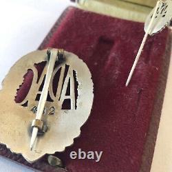 Vintage Adac Gau Wurttemberg Badge An Lapel Pin Original Box