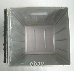 Vintage Air France Airlines Metal Food Service Container Galley Box Aluminum