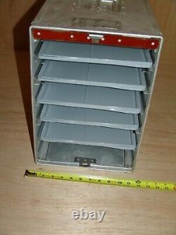 Vintage Airline Galley Box Crate Aluminum Carrier JAL JamCo New Noritake Trays