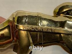 Vintage BROCKWAY Gold Husky Truck Hood Ornament New In Original Box