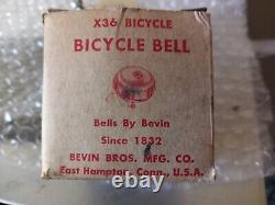 Vintage Bevin Jeweled Bicycle Bell NOS Very Rare + Box is there not good cond