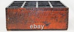 Vintage Binney & Smith RAILROAD CHALK WOOD BOX crate white crayons CRAYOLA NY