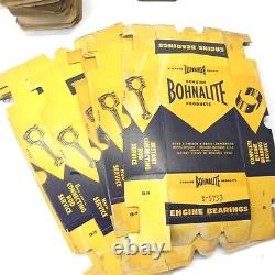Vintage Bohnalite Nos Parts Boxes Engine Bearings Rods Boxes New Display Boxes