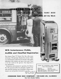 Vintage CTA Chicago L Token Fare Box #2 Johnson Fare Box J Series 21473