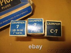 Vintage Champion Spark Plugs in Original Factory Box
