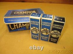 Vintage Champion Spark Plugs in Original Factory Box