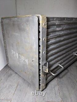 Vintage Crescent Metal Aluminum Catering Container Aircraft Galley Box Storage