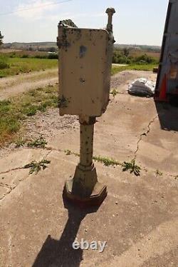 Vintage Crouse Hinds Utility / Traffic Signal light Control Box Station on Stand