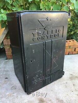 Vintage Eagle Signal Traffic Light Control Heavy Cast Box Davenport Iowa