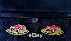 Vintage Ferrari 194965 winning LE MANS Lapel Pin Badge Limited Box Complete Set