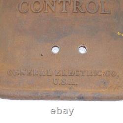 Vintage GE Traffic Control Light Signal Lense Box door only cast man cave