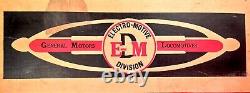 Vintage General Motors Electro Motive EMD Advertising Box-Sign Railroad