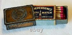 Vintage Indian Motorcycle Copper Color Match Holder Box Hendee Power Plus Motor