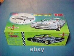 Vintage Jo-Han 1962 Cadillac Fleetwood Blue 4 Dr. HT Promo Car with Box & Screws