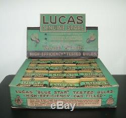 Vintage Lucas point of sale box of 12 N. 10 bulbs 6V. 12W