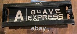 Vintage New York City Subway Roll Sign Box
