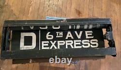 Vintage New York City Subway Roll Sign Box