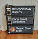 Vintage Nycta Nyc Subway Roll Sign Box R-27-30 Complete Original Box Bmt