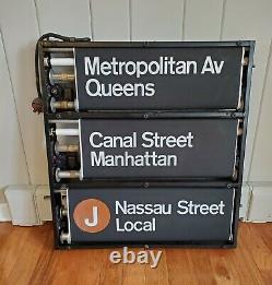 Vintage Nycta Nyc Subway Roll Sign Box R-27-30 Complete Original Box Bmt