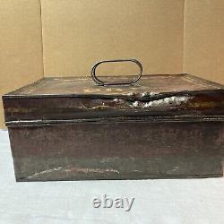 Vintage Pennsylvania Railroad (p. R. R.) Tin Document Box