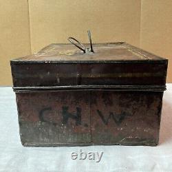 Vintage Pennsylvania Railroad (p. R. R.) Tin Document Box