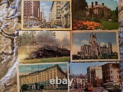 Vintage Postcard Lot Huge 500+ USA Location Pre Linen + Chrome BOX 1