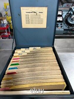 Vintage SUN Specification Service Metal Box Packed Full of Spec Sheets