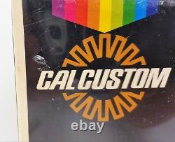 Vintage Sealed CAL CUSTOM Metal Flaking Kit Spray Paint withChopper Box Graphics
