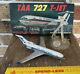 Vintage Toltoys 727 Boeing Taa Airlines Plastic Model Kit Caltex Boxed + Extras