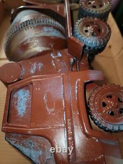 Vintage Tonka Cab Over Cement Truck + Box, Pressed Steel No. 620 parts